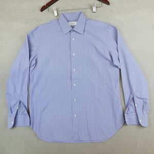 Brioni for Neiman Marcus Dress Shirt Mens 15.5 39 Striped Long Sleeve Cotton